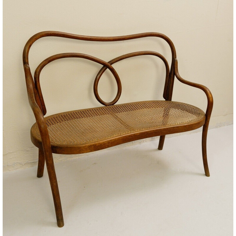  Vintage bench for children by Thonet