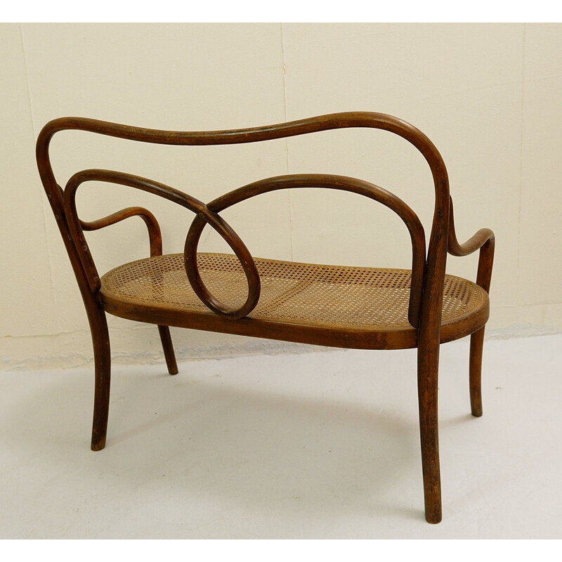  Vintage bench for children by Thonet