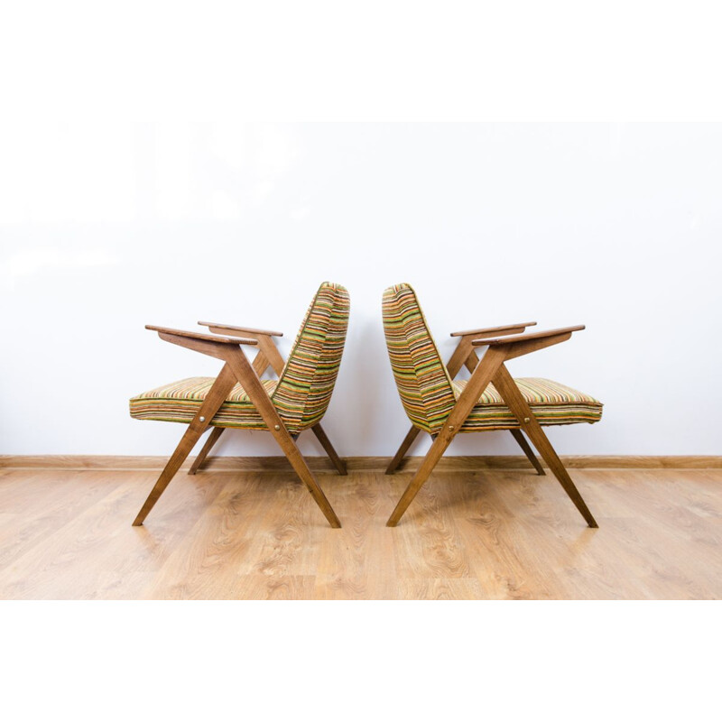 Pair of  vintage armchairs Type 300-177, 1970