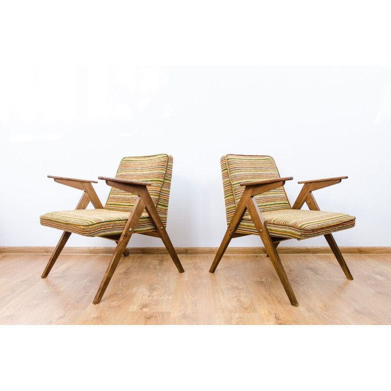 Pair of  vintage armchairs Type 300-177, 1970