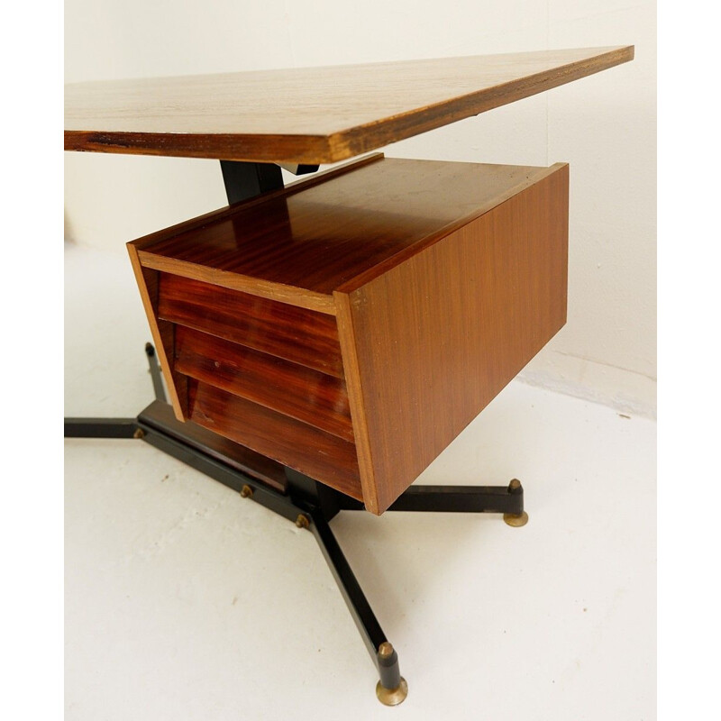  Small Italian vintage desk with drawers