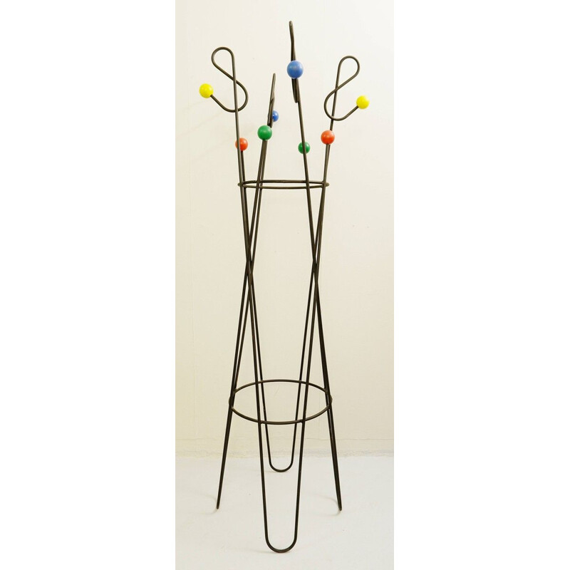  Vintage coat rack "clé de sol" by Roger Feraud, 1950