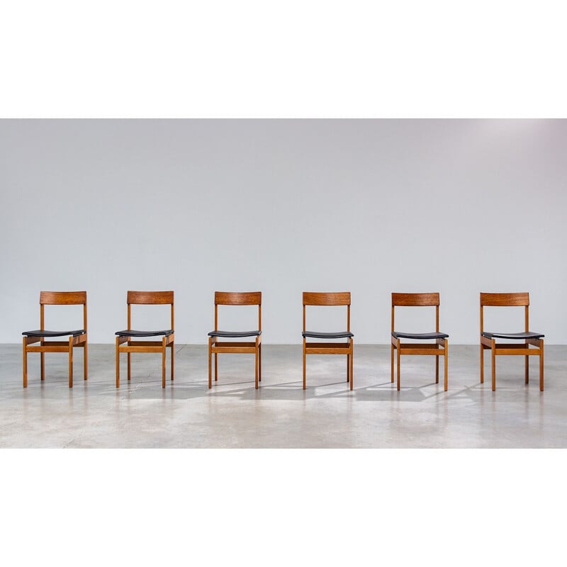 Set of 6 chairs by Jos De Mey for Van den Berghe Pauvers, 1960s
