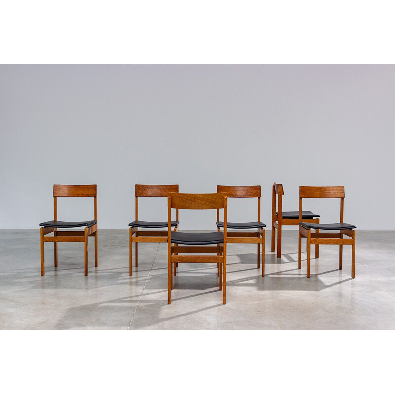 Set of 6 chairs by Jos De Mey for Van den Berghe Pauvers, 1960s
