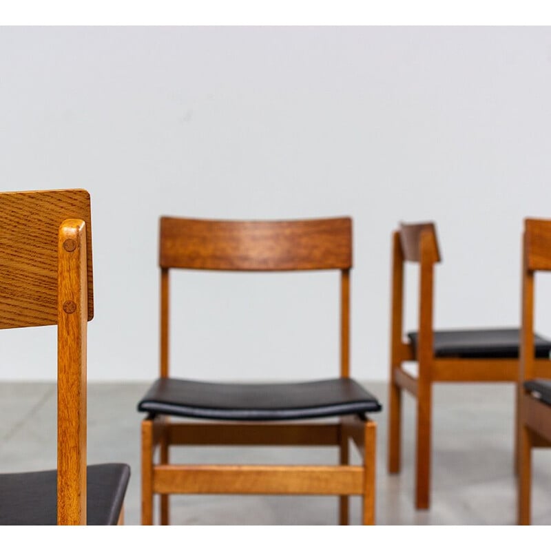 Ensemble de 6 chaises de Jos De Mey pour Van den Berghe Pauvers, années 1960