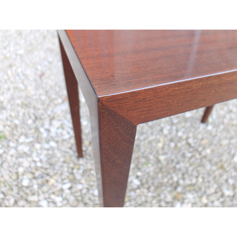 Vintage scandinavian mahogany side table by Severin Hansen 1960