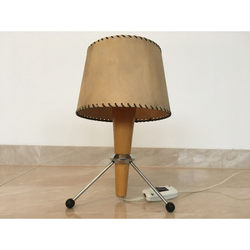 Lámpara de mesa vintage de la era espacial, 1960