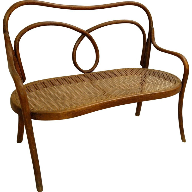  Vintage bench for children by Thonet
