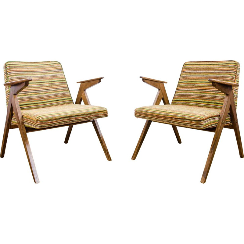 Pair of  vintage armchairs Type 300-177, 1970