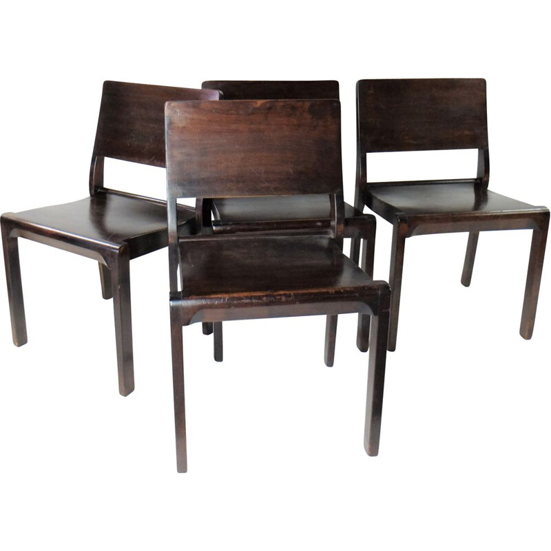 Suite de 4 chaises vintage par Alvar Aalto, 1929