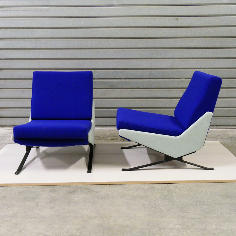 Vintage pair of TROÏKA armchairs by Pierre Guariche for Airborne 1961
