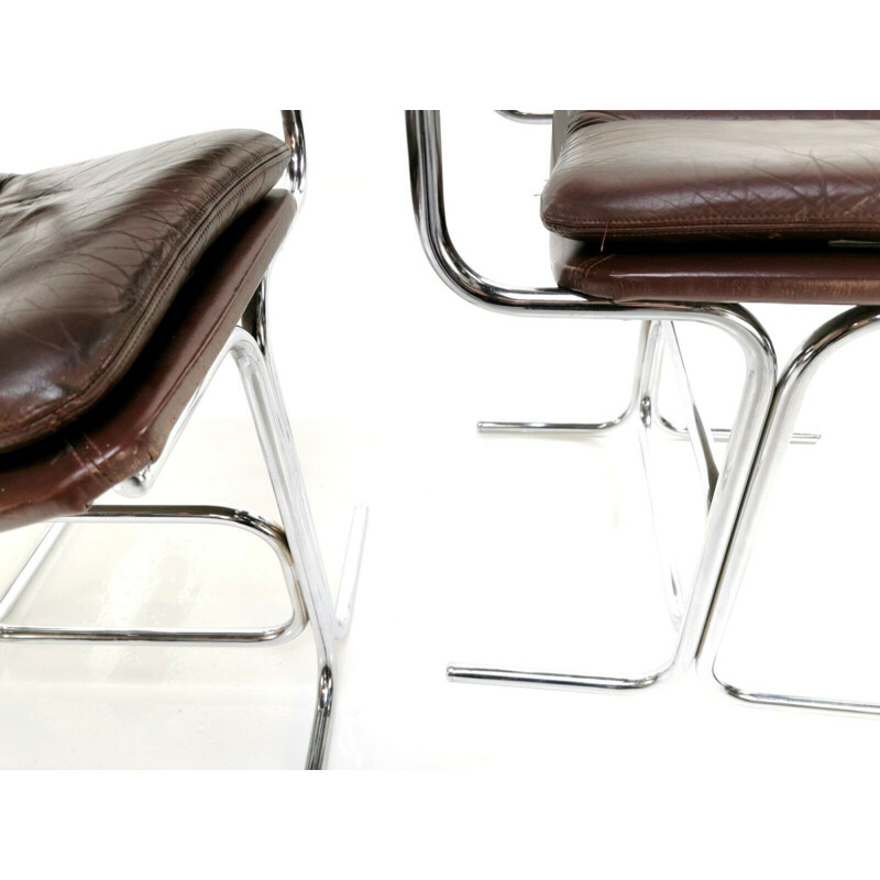 Vintage of 3 Pieff Eleganza chairs by Tim, 1960s
