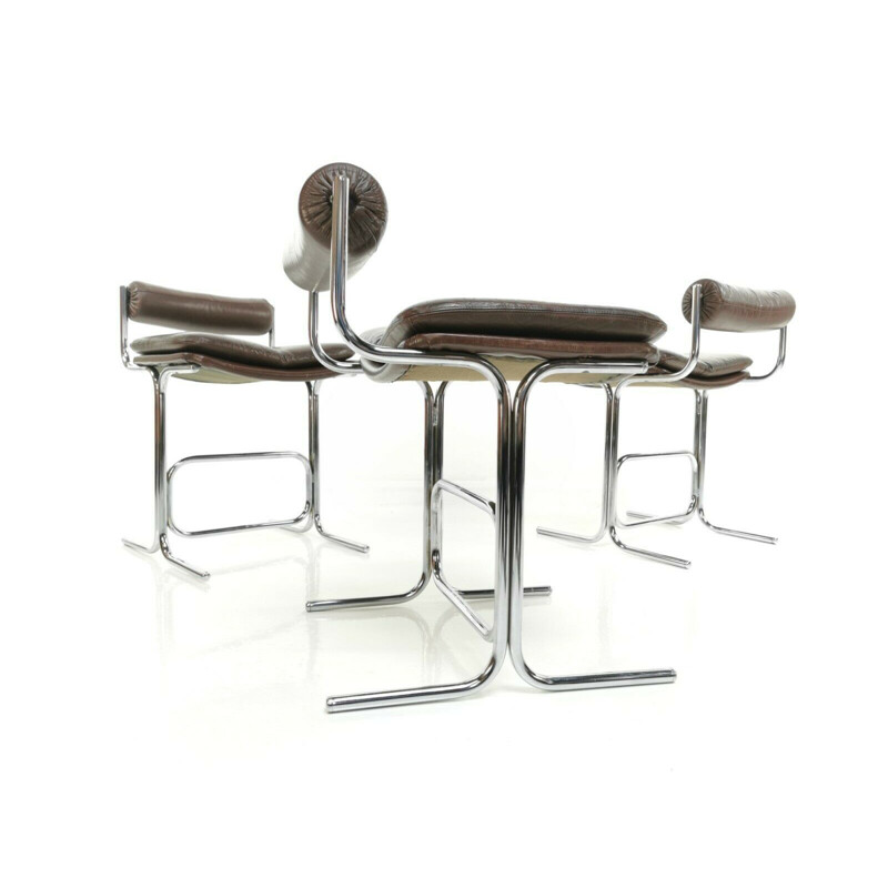 Vintage of 3 Pieff Eleganza chairs by Tim, 1960s