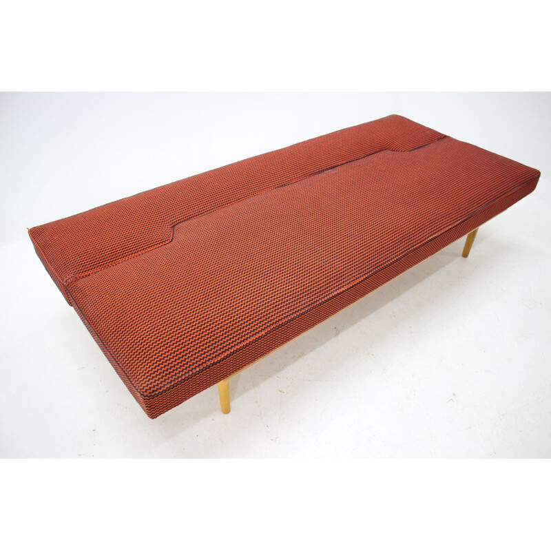 Vintage red Sofa by Miroslav Navratil for Interier Praha, 1960s