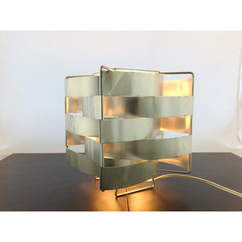 Lamp in aluminum, Max SAUZE - 1970s