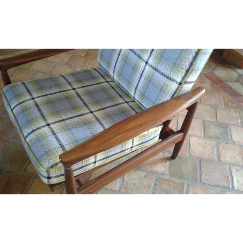 Pair of teak armchairs - 1960s
