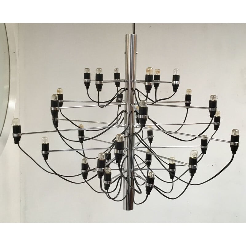 Vintage 2097 chandelier by Gino Sarfatti for Flos