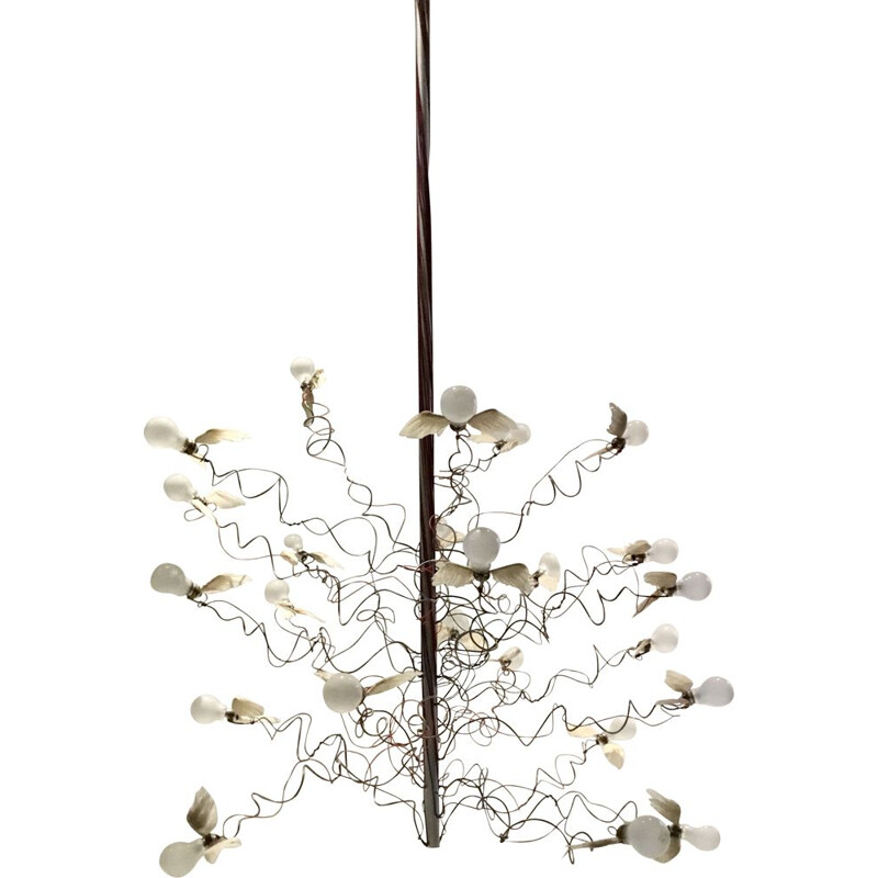 Vintage chandelier Birds Birds Birds by Ingo Maurer 
