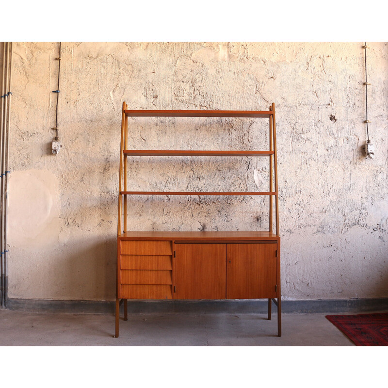 Vintage teak bookcase, Sweden, 1960s