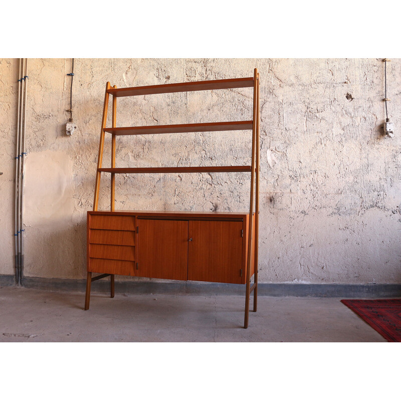 Vintage teak bookcase, Sweden, 1960s