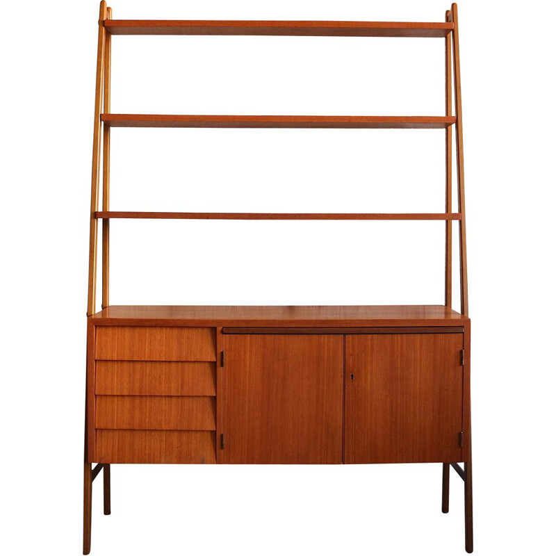 Vintage teak bookcase, Sweden, 1960s