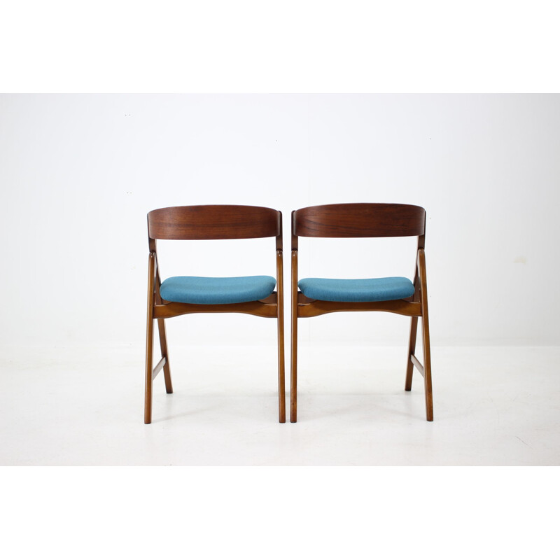 Set of 4 Dining Chairs by Henning Kjaernulf for Boltinge Støle Møbelfabrik, 1960s