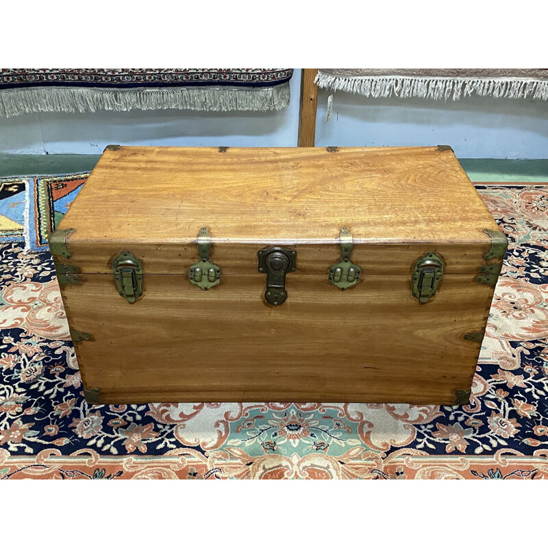 Vintage camphor wood chest, England, 1950s