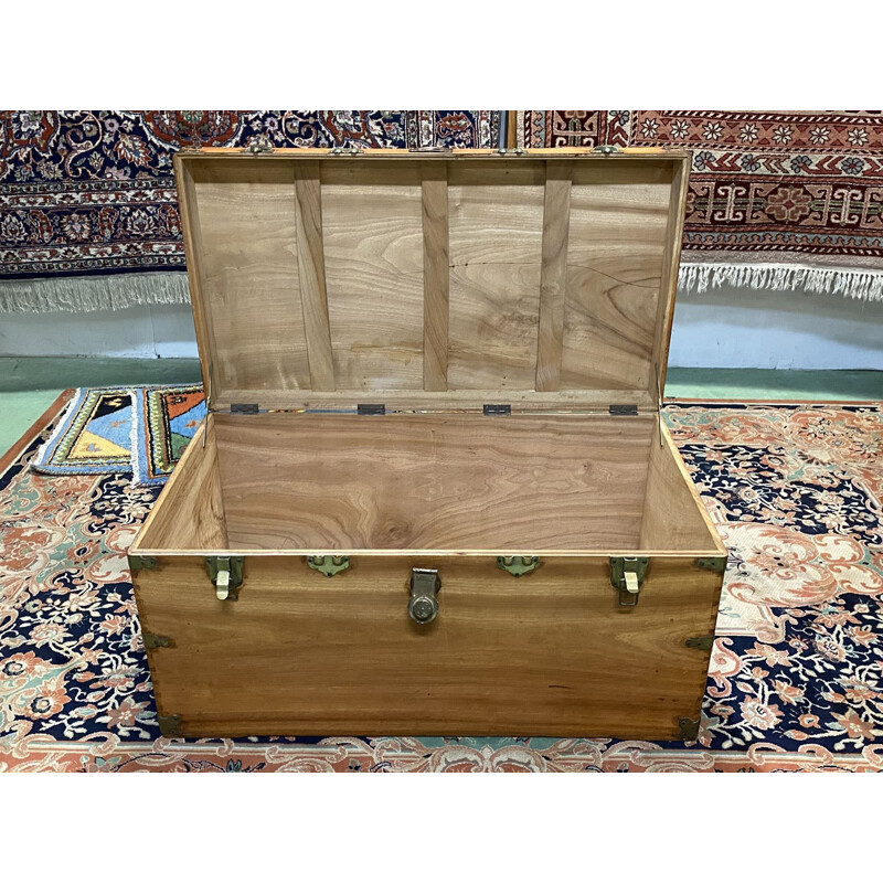 Vintage camphor wood chest, England, 1950s