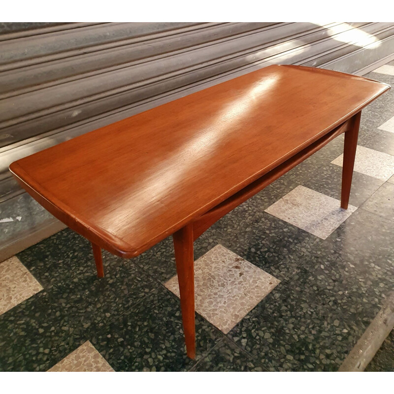 Scandinavian vintage coffee table F503 by Tove and Edvard Kindt-Larsen for France - Daverkosenson, 1950