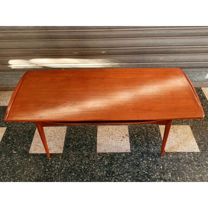 Scandinavian vintage coffee table F503 by Tove and Edvard Kindt-Larsen for France - Daverkosenson, 1950