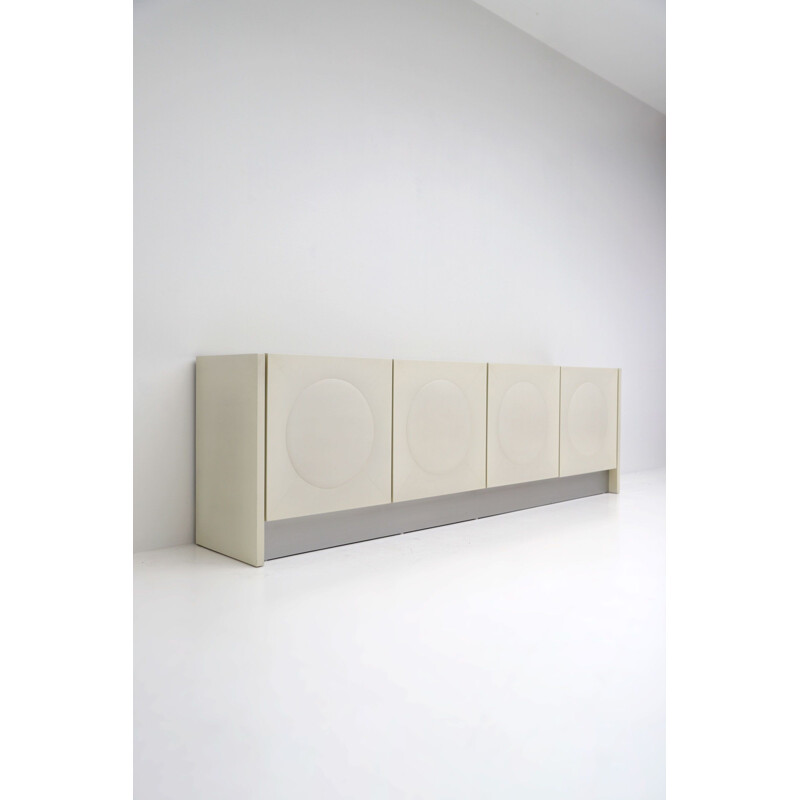 Vintage Ivory White Sideboard 1970s