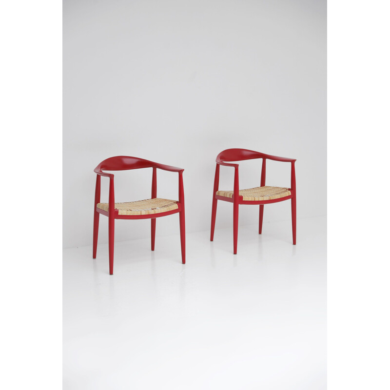 Pair of vintage chairs by Hans J. Wegner for PP Mobler 