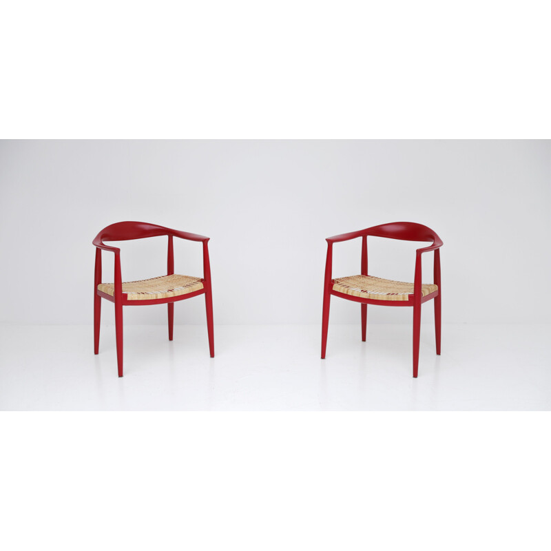 Pair of vintage chairs by Hans J. Wegner for PP Mobler 