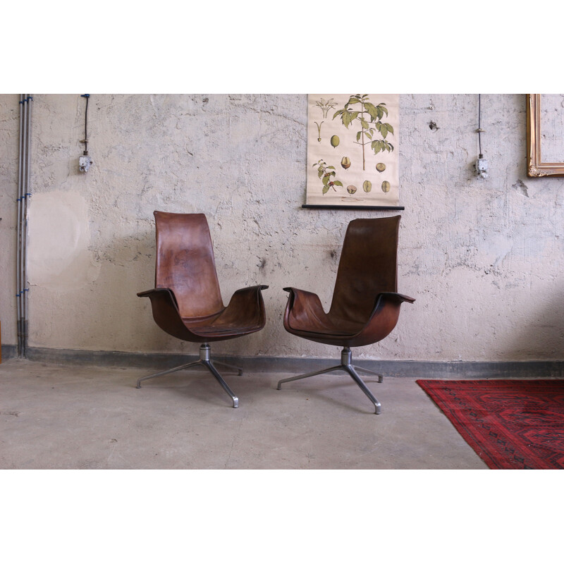 Pair of vintage tulip chairs by Fabricius and Kastholm 1960