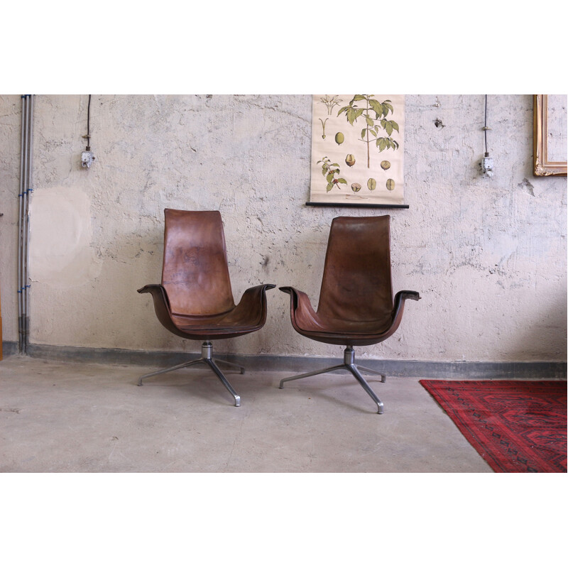 Pair of vintage tulip chairs by Fabricius and Kastholm 1960