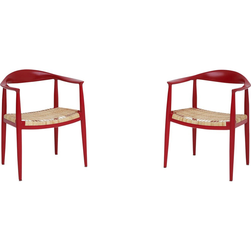 Pair of vintage chairs by Hans J. Wegner for PP Mobler 