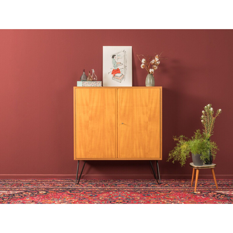 Vintage dresser with two doors in teak veneer by WK Möbel 1960s