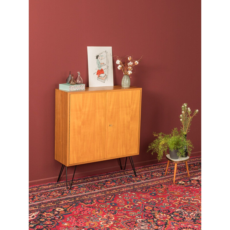 Vintage dresser with two doors in teak veneer by WK Möbel 1960s