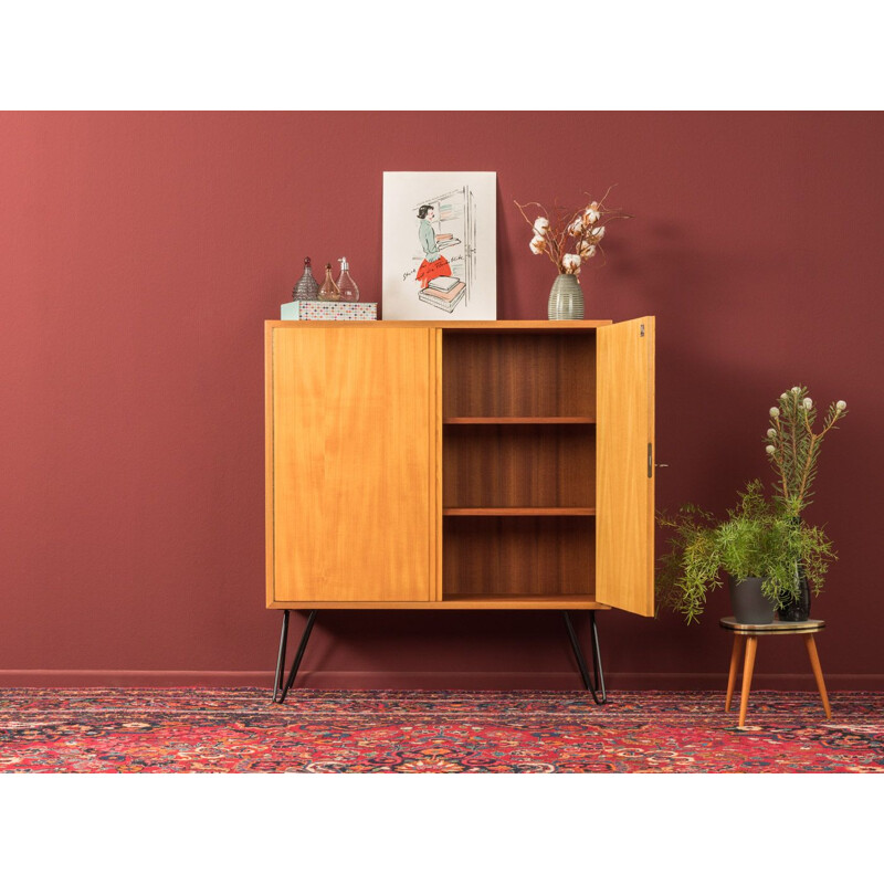 Vintage dresser with two doors in teak veneer by WK Möbel 1960s