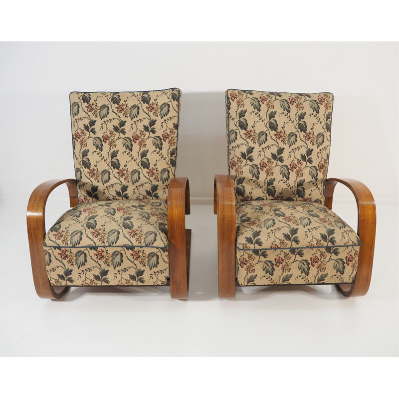 Pair of vintage lounge chairs by Miroslav Navratil, 1930s