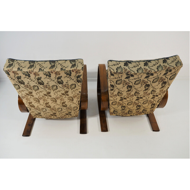 Pair of vintage lounge chairs by Miroslav Navratil, 1930s
