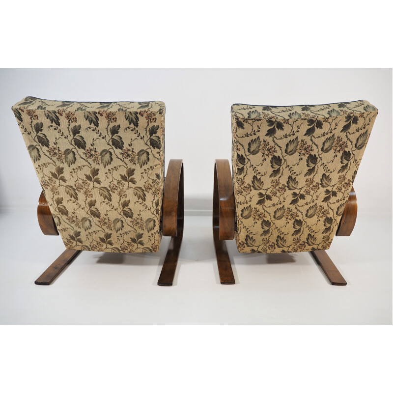 Pair of vintage lounge chairs by Miroslav Navratil, 1930s