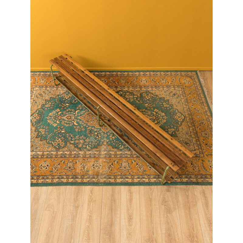 Vintage locker room bench from the 1950s