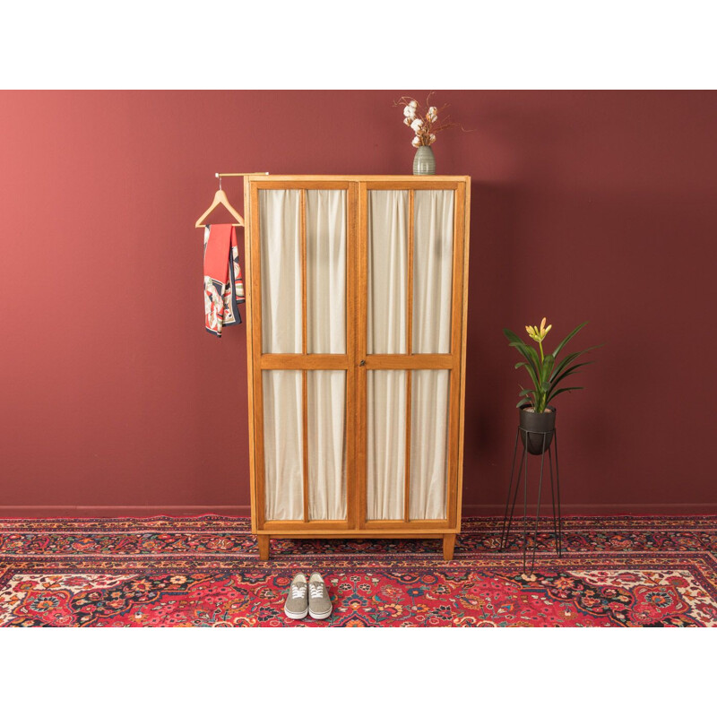 Vintage wardrobe in walnut with two doors 1950s