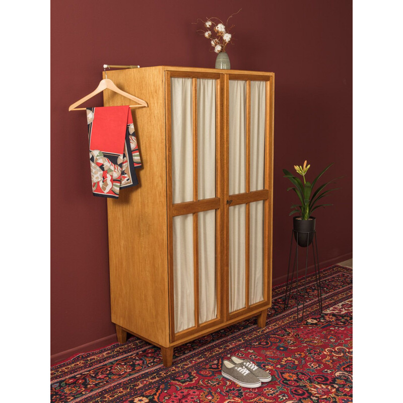 Vintage wardrobe in walnut with two doors 1950s