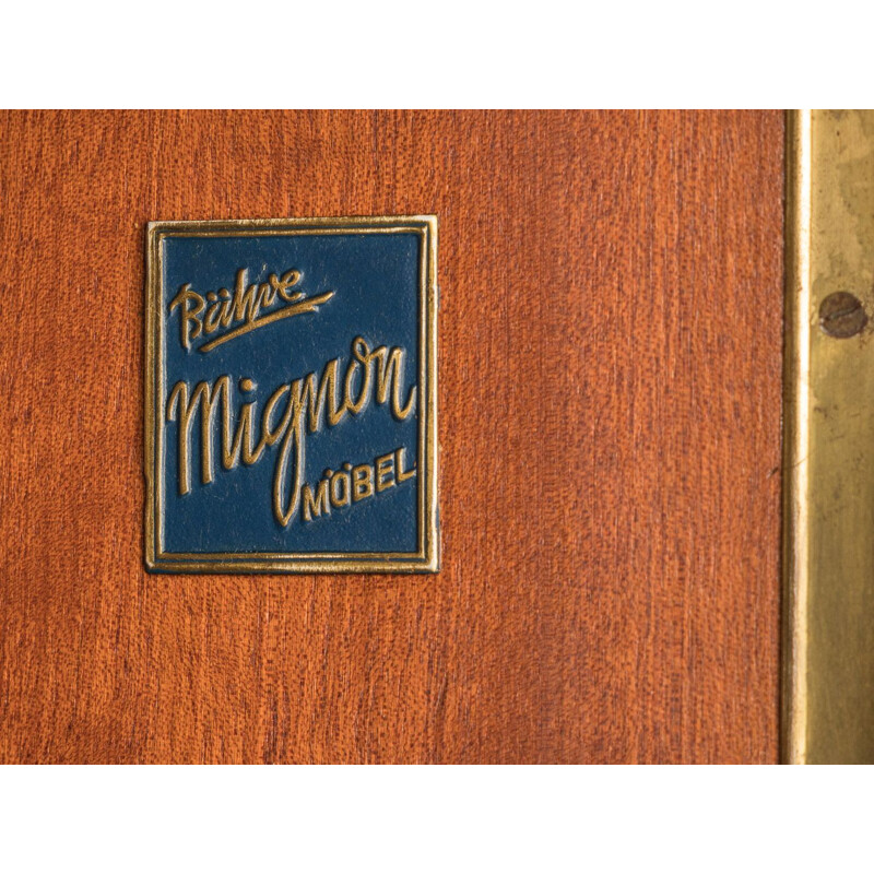 Vintage wardrobe in walnut with two doors 1950s