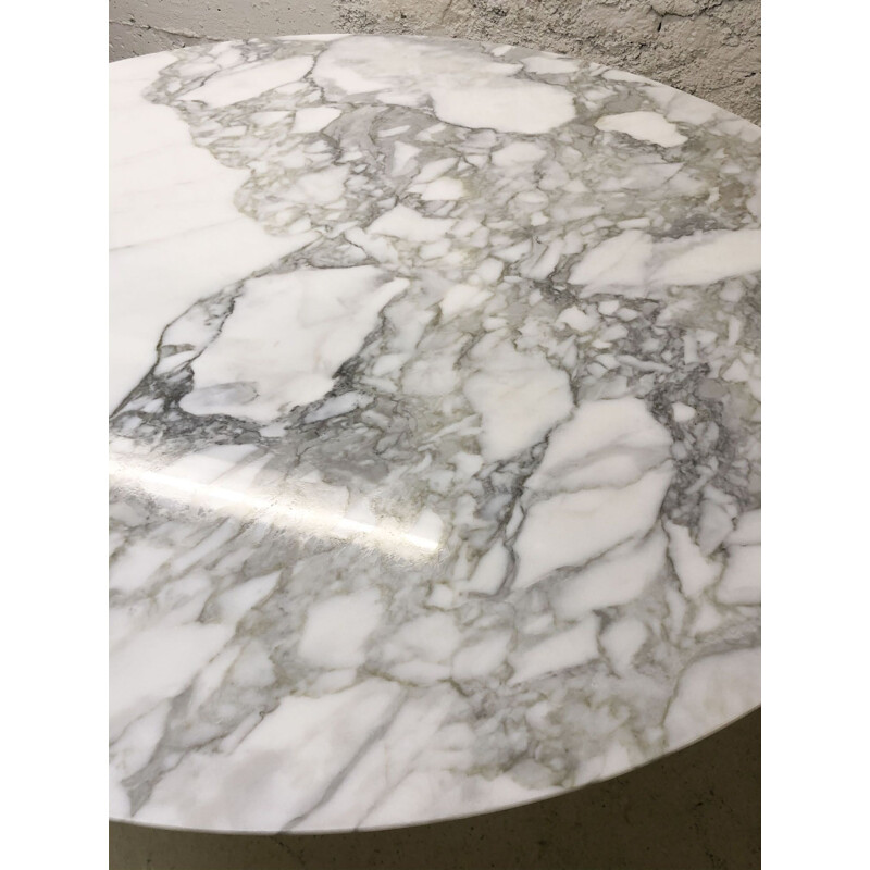 Vintage Tulip Table in Calacatta marble by Eero Saarinen for Knoll