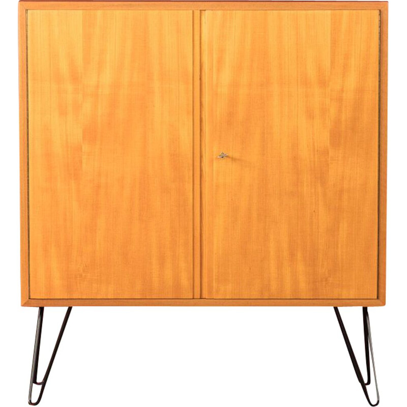Vintage dresser with two doors in teak veneer by WK Möbel 1960s