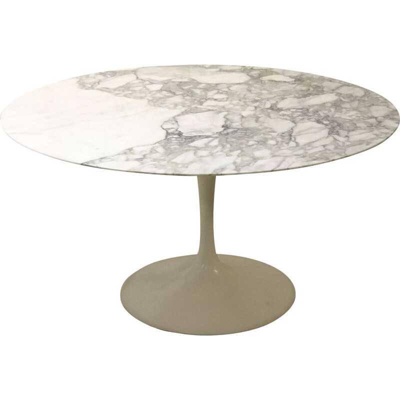 Vintage Tulip Table in Calacatta marble by Eero Saarinen for Knoll