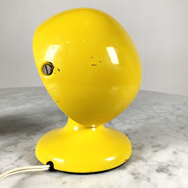 Set of 2 Yellow Jucker 147 vintage table lamps by Tobia & Afra Scarpa for Flos, 1960s
